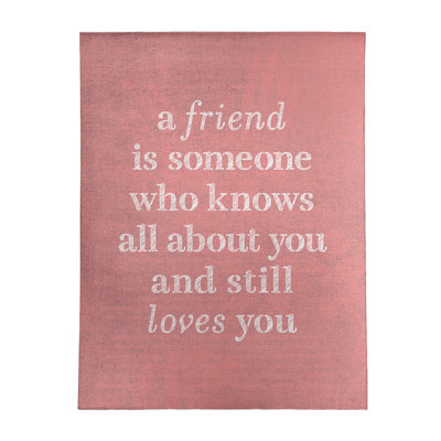 Quotes Chenille Indoor Rug