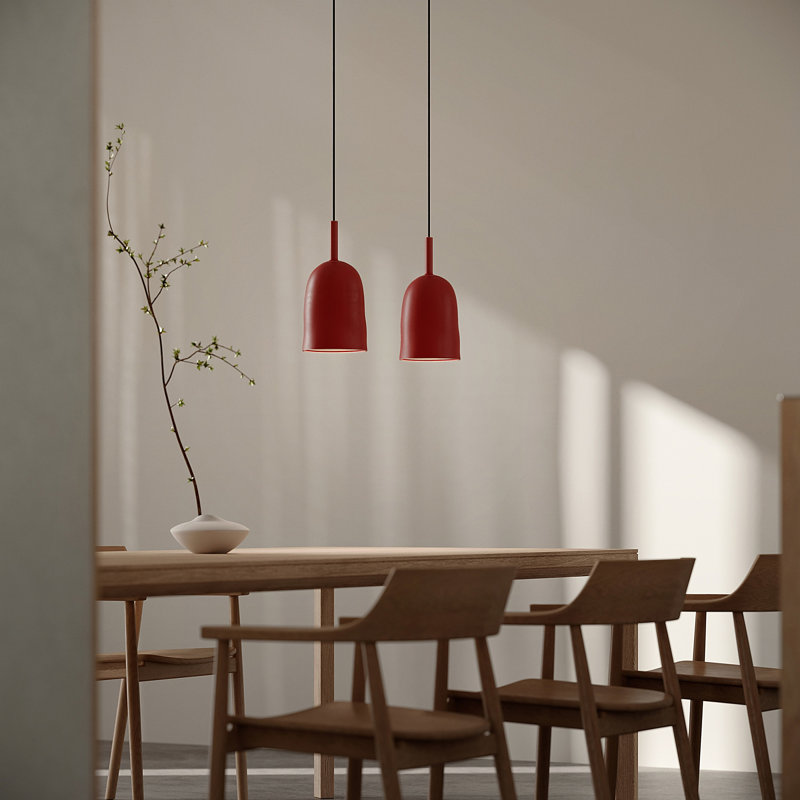 Vessel Pendant Light, 18" H x 14.5" W x 9" D, Canyon, Black