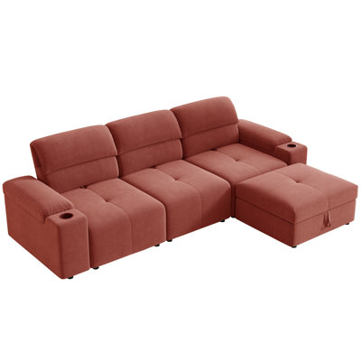 Upholstered Furniture L-Shaped Sectional Sofa