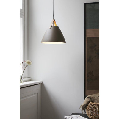 1 - Light Beige Cone Pendant