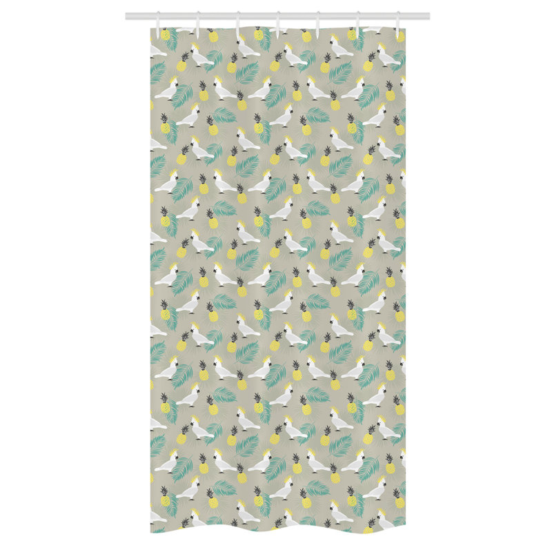 Enkela Shower Curtain with Hooks Included, 72" H x 36" W