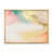 Toile encadrée flottante dorée