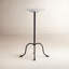 Table d'appoint ronde en marbre et fer l 10 po Bella Esmeray