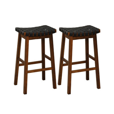 Counter Stool with Solid Wood Frame