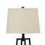 Lampe sur pied de style étagère moderne en métal avec tablettes et abat-jour en lin 58 po-72585711