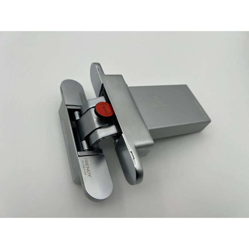 Charnières hydrauliques dissimulées argent 3 pièces, Silver