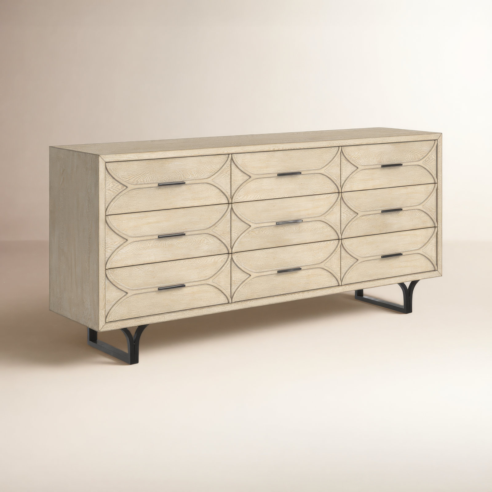 Diane Sideboard, Black/Light Brown