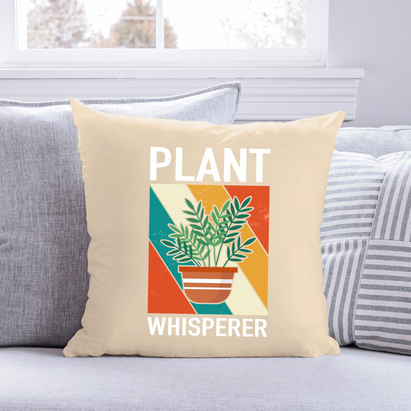 Citation amusante «Garden Lover» 832 - Coussin décoratif inclus, H 14 po x l 14 po