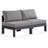 Kylis 60'' Wide Aluminum Loveseat with Cushions-61209621-61209622