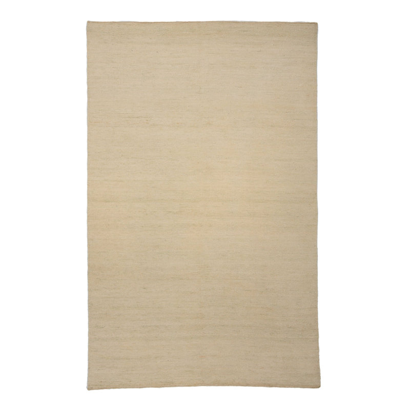 Solid Kilim Silk Rug, Gray