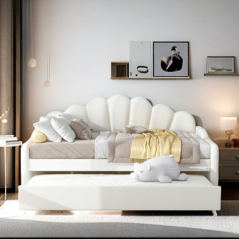 Lit de jour avec couchette Leiston, Beige