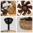 18 Inch Boho Rattan Hemp 6 Speeds DC Motor Caged Ceiling Fan with Lights and Remote Control