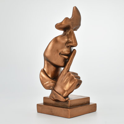 Sculpture Adam & Friends Home Silence Is Golden | 1 pièce
