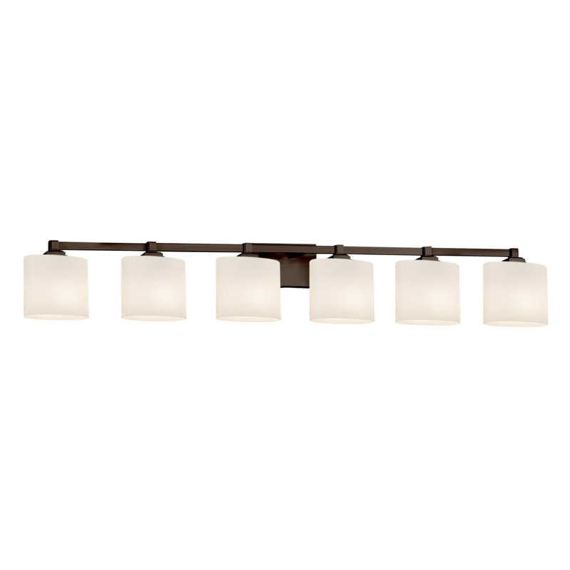 Éclairage pour meuble-lavabo 6 lumières Casson, Bronze foncé