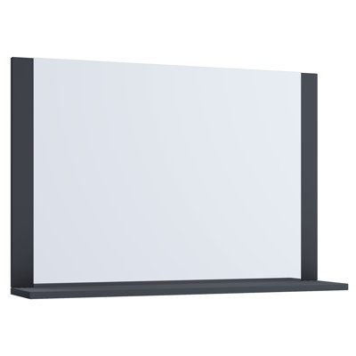 Elverda Flat Mirror with Shelves