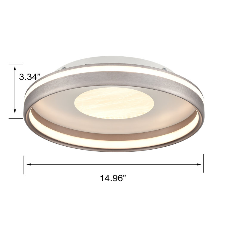 Florence Modern Led Flush Mount Ceiling Light With Remote Control