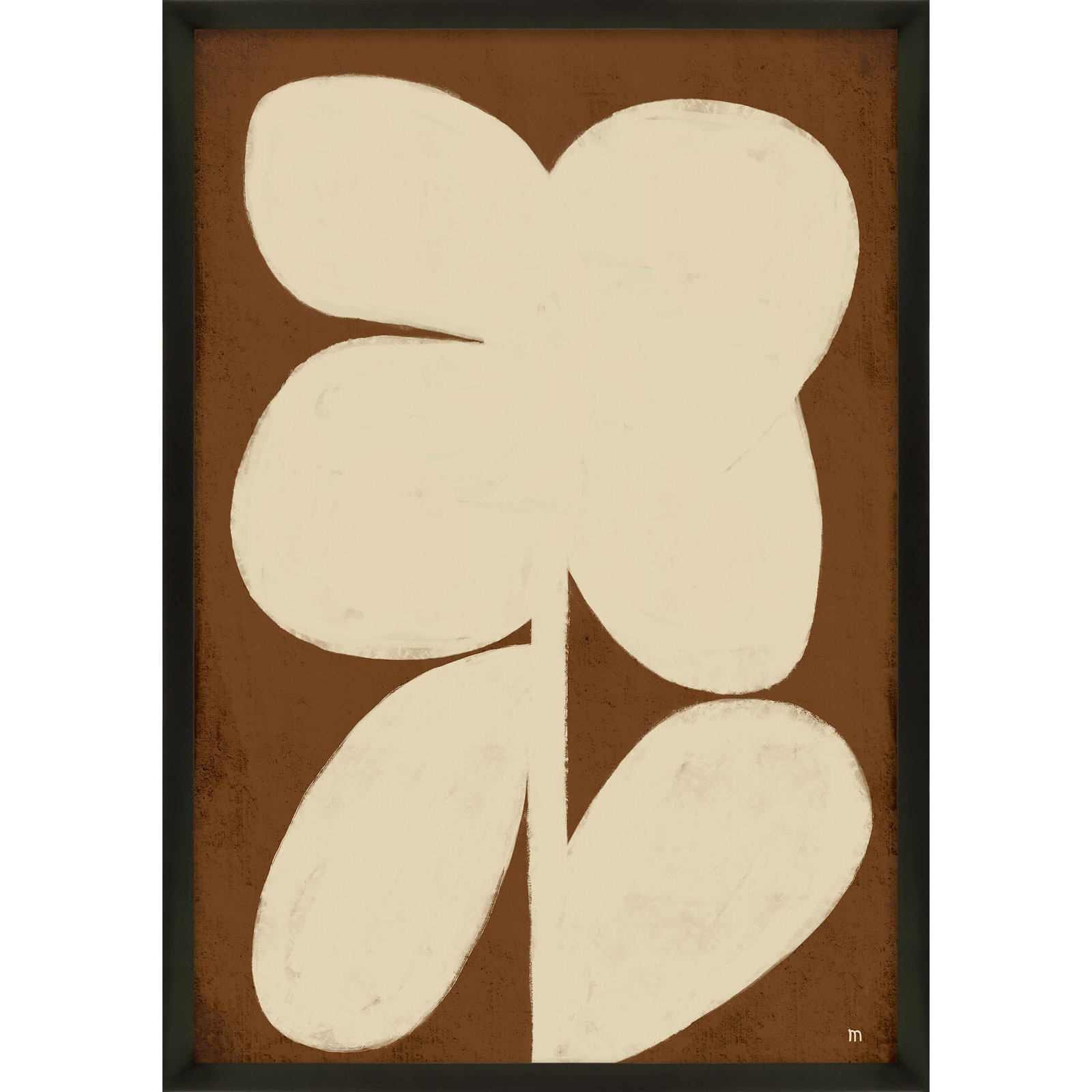 Flower 2 by StudioM, Black Framed, 30" H x 21" W