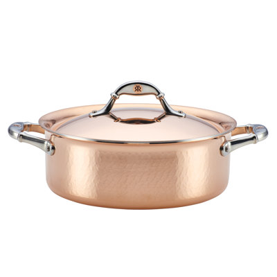 Ruffoni Symphonia Copper Round Braiser with Lid
