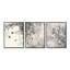 «Black Tree Blooms in a Chinese Ink Landscape - Asian Art», impression sur toile à 3 panneaux-129076871-129076875