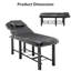 Table de massage professionnelle - Dossier réglable, appui-tête amovible, mousse à mémoire de forme, avec tablette inférieure