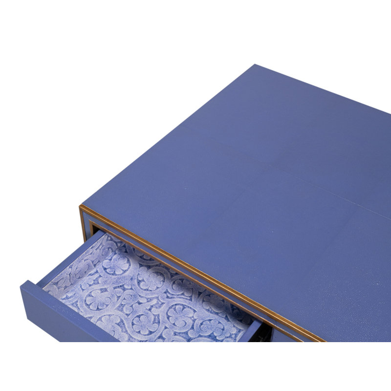 Shagreen Writing Desk, Blue