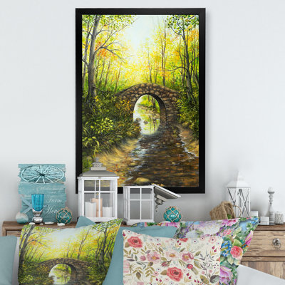 Beautiful Spring River In Forest - on