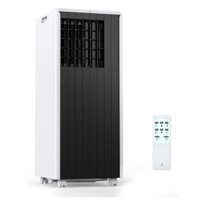 Climatiseurs portatifs de 8 000 BTU avec télécommande, climatiseur silencieux 3-en-1 pour chambre, dortoir, bureau, refroidissant jusqu'à 350 pieds carrés Pi, mode veille, minuterie 24H, ensemble de fenêtre
