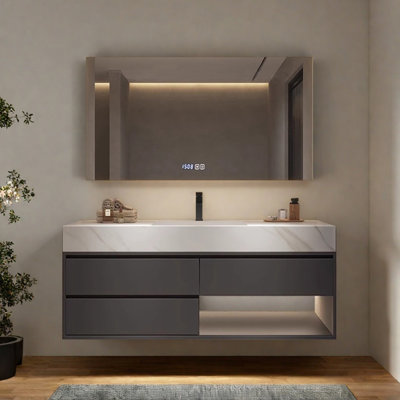 Modern light luxury bathroom cabinet