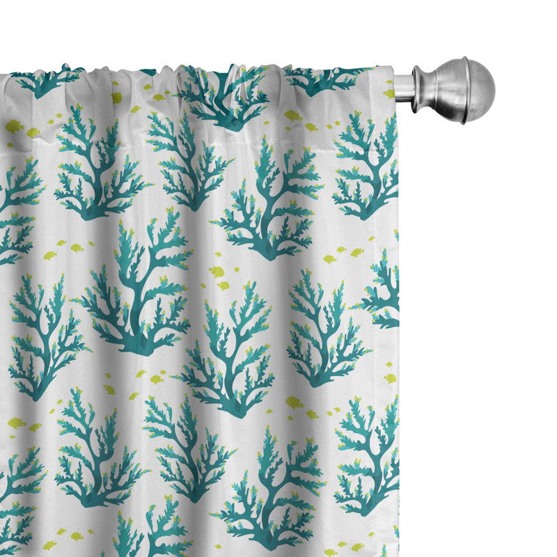Semi-Sheer Rod Pocket Curtain Panels, 28" x 84"