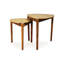 Ensemble de 2 tables gigognes en bois massif