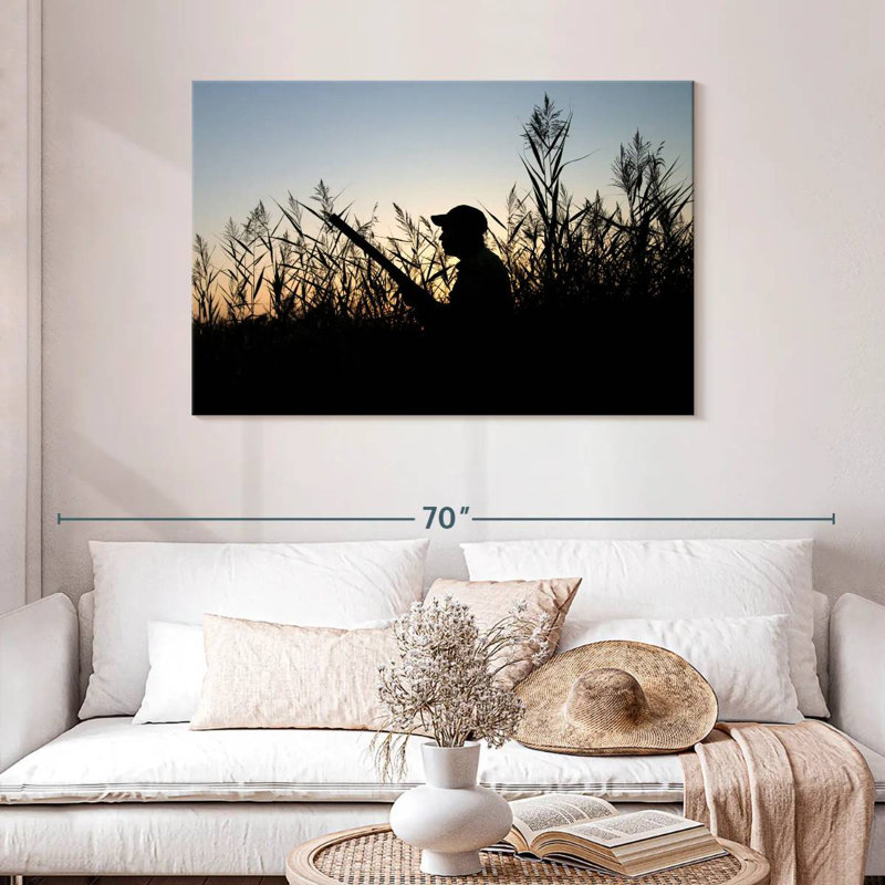 Senne, la silhouette du chasseur, H 30 po x l 45 po