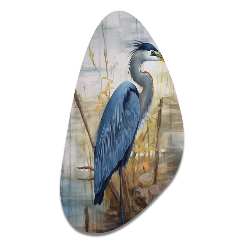 «Illianna», art mural en forme d'oiseau, H 31 po x l 17 po