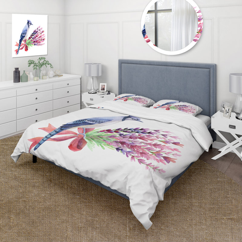 Ensemble de housse de couette en microfibre rose / vert / blanc / bleu, Housse de couette très grand + 2 très grandes ta