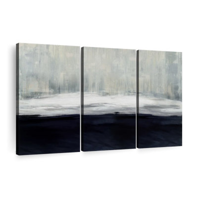 "Blanc sur bleu" sur toile