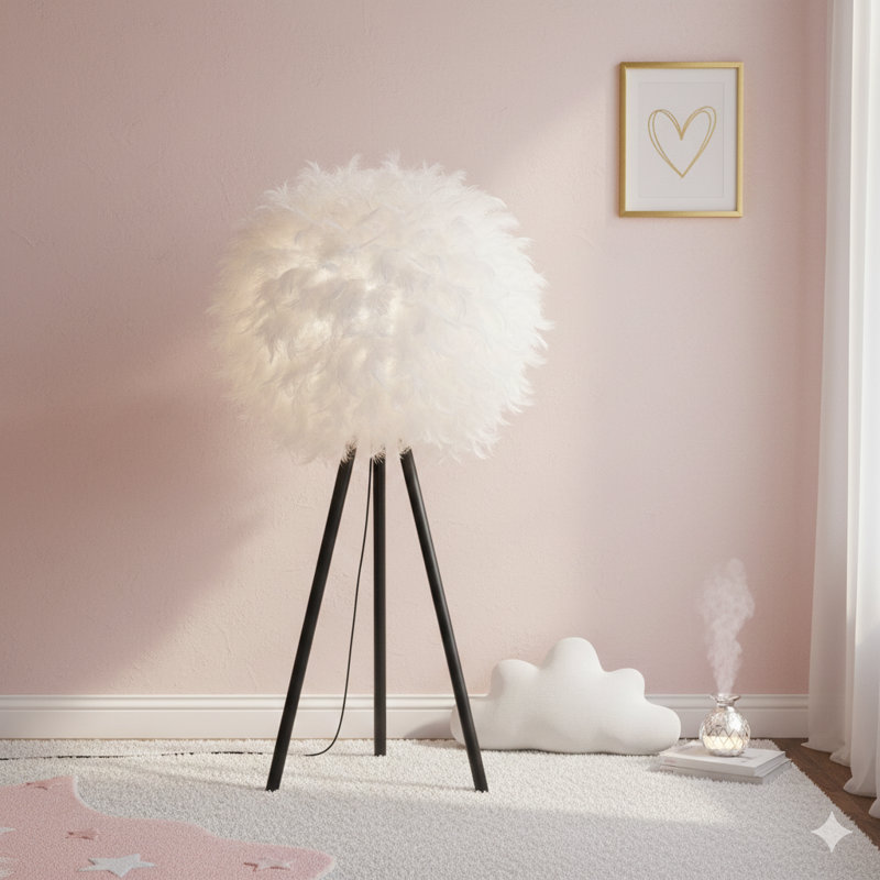 Lampe de table moderne en métal avec abat-jour 20,5 po