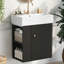 Meuble-lavabo flottant avec lavabo en céramique-590815425