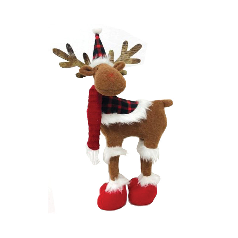 16" Plaid Moose