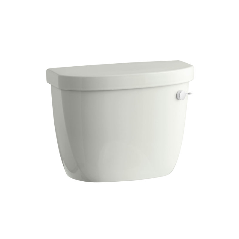 Cimarron 1.6 GPF Toilet Tank with Aquapiston Flush Technology, Ice Grey, Left-Hand, No