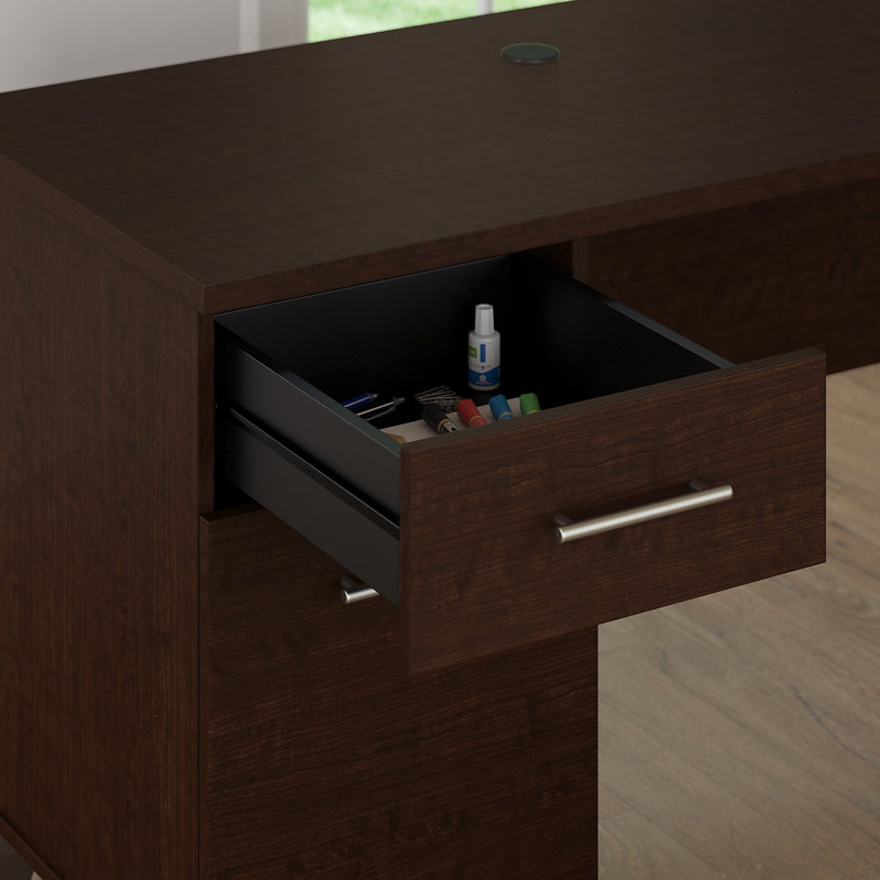 Ovia Computer Desk, Mocha Cherry