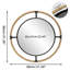 80cm Round Accent Mirror With Rope Frame