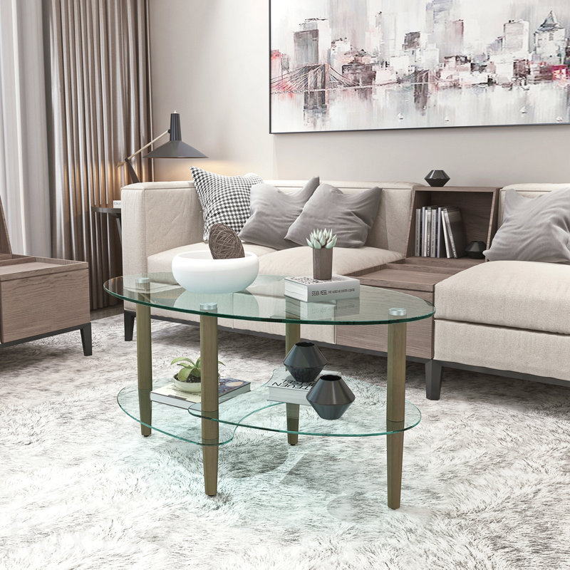 Table basse ovale 3 pièces