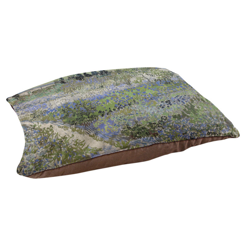 Coussin pour chien bluhender garten Burk, Grand (l 52 po x P 42 po x H 7,1 po), Vert, bleu et gris