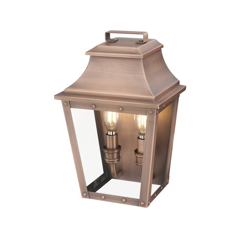 Lanterne murale d'extérieur Hazeldell, H 11,5 po x l 7,5 po x P 5,25 po, Patine cuivre