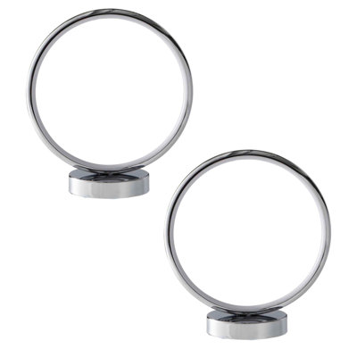 Set of 2 Hoop - Polished 10W LED Table Lamps