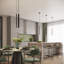 Bjarnhild 3 - Light Stainless Steel Pendant-1295948010