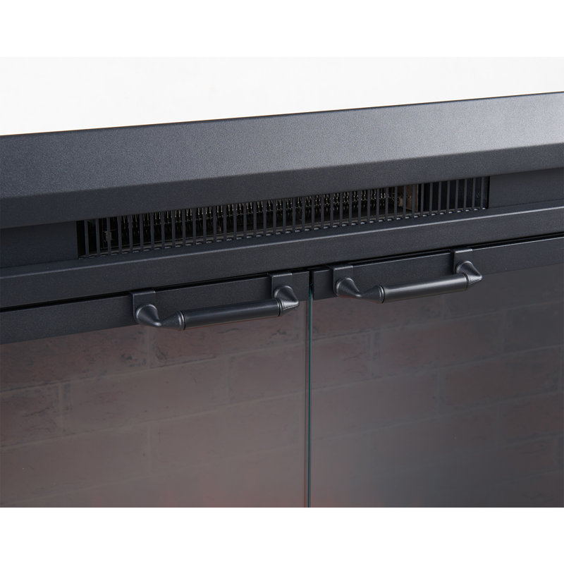 Bohm Symple Stuff 38.66 " W Black Electric Fireplace Insert with BTU 4500