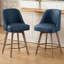  Tabouret de comptoir pivotant et pivotant de 26 po Malikhai-1988572207