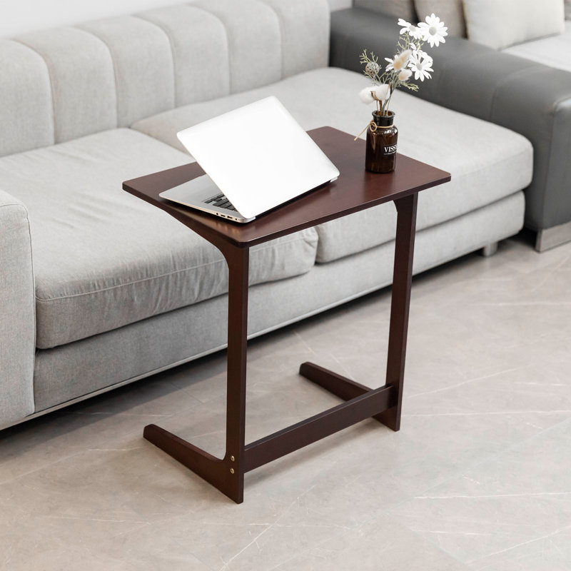 Table-plateau en bambou Arkley, Brun foncé