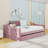 Twin Velvet Upholstered Daybed with Trundle and Tufted-1907155241