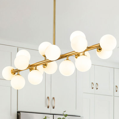 Lustre linéaire moderne à 16 lumières